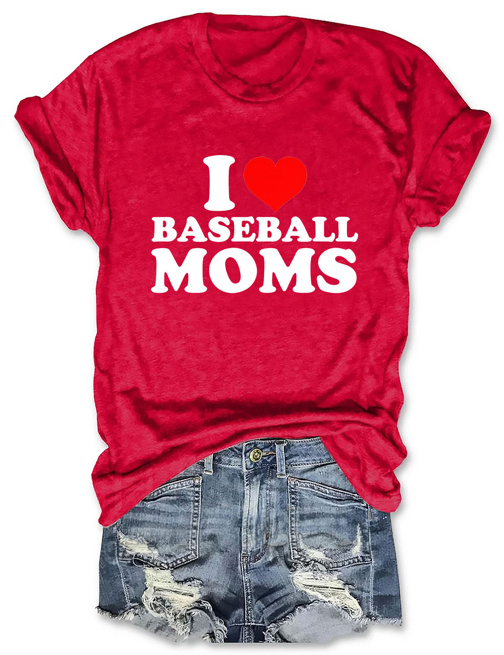 I Love Baseball Moms T-shirt