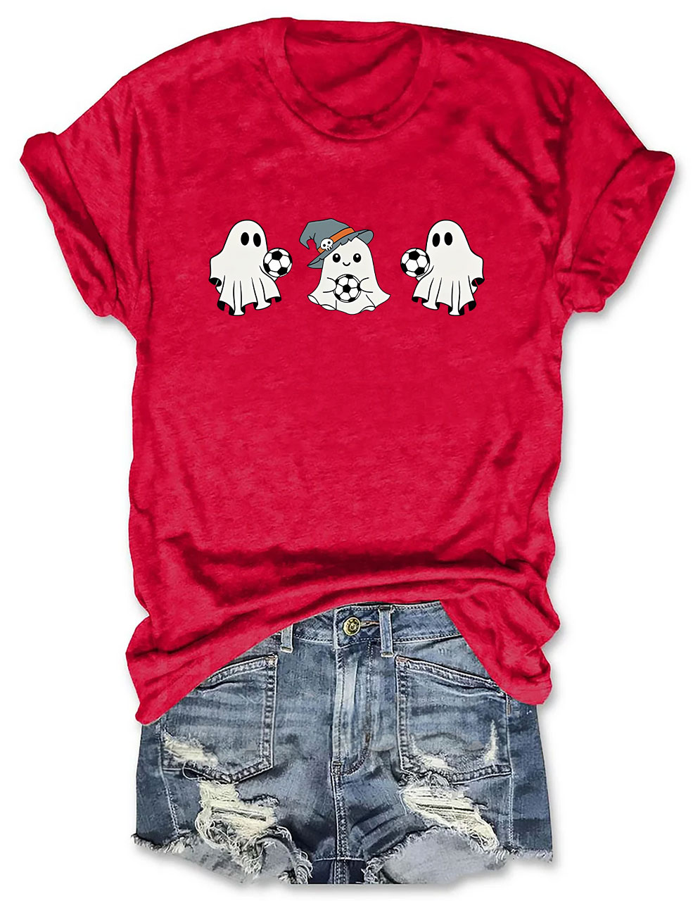 Soccer Ghost Funny T-Shirt