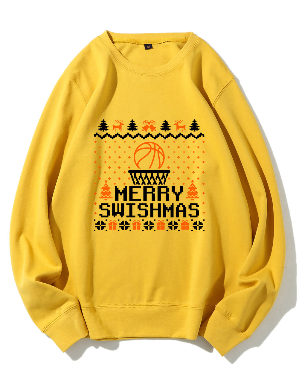 Merry Swishmas Ugly Basketball Sweatshirt