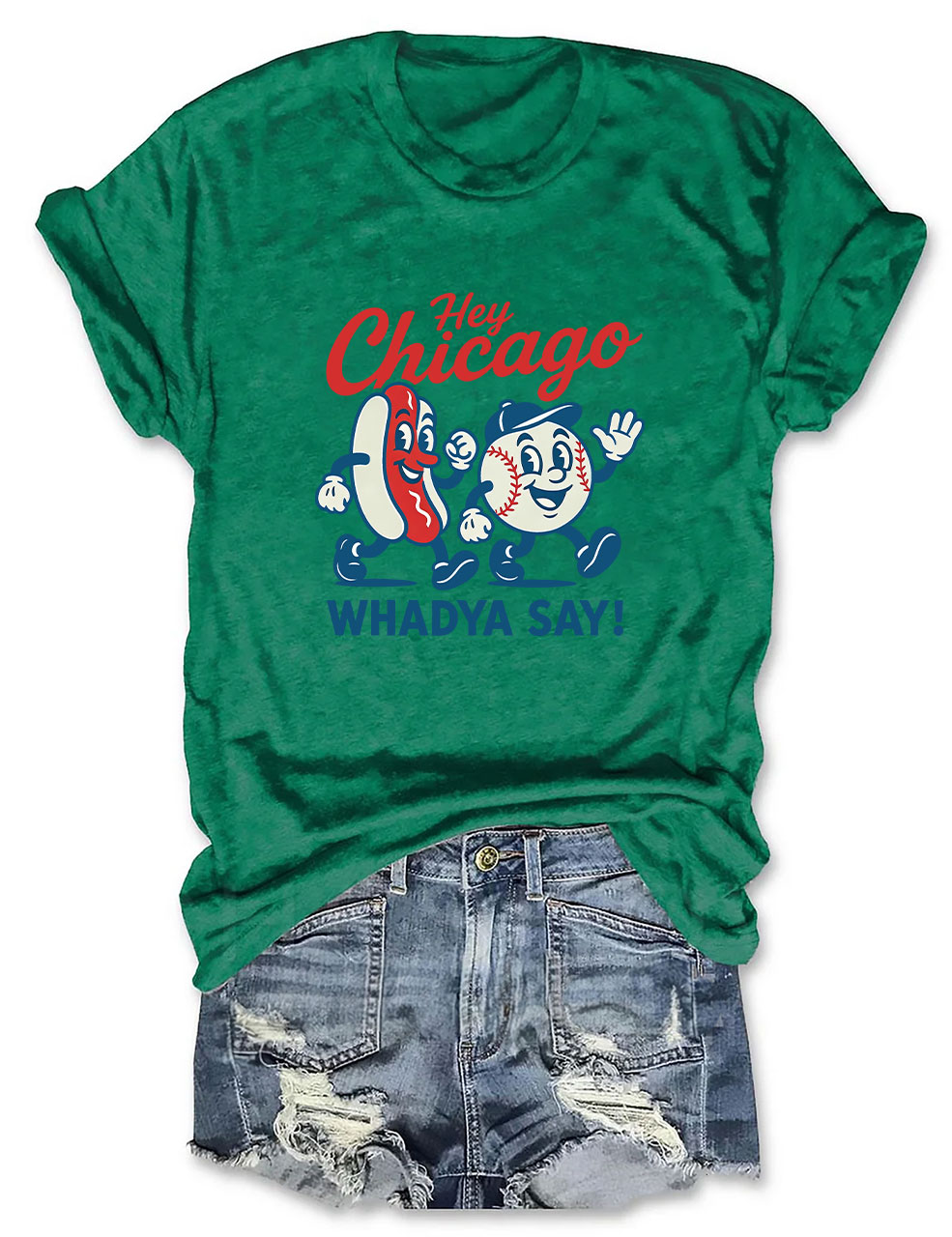 Hey Chicago Funny Baseball T-Shirt