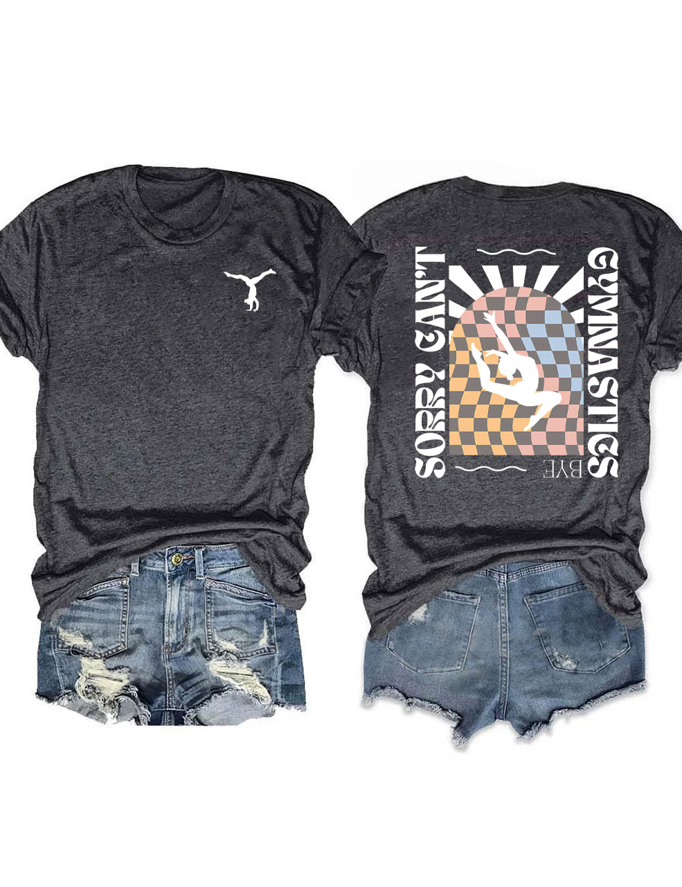 Retro Funny Sorry Can't Gymnastics Bye T-shirt