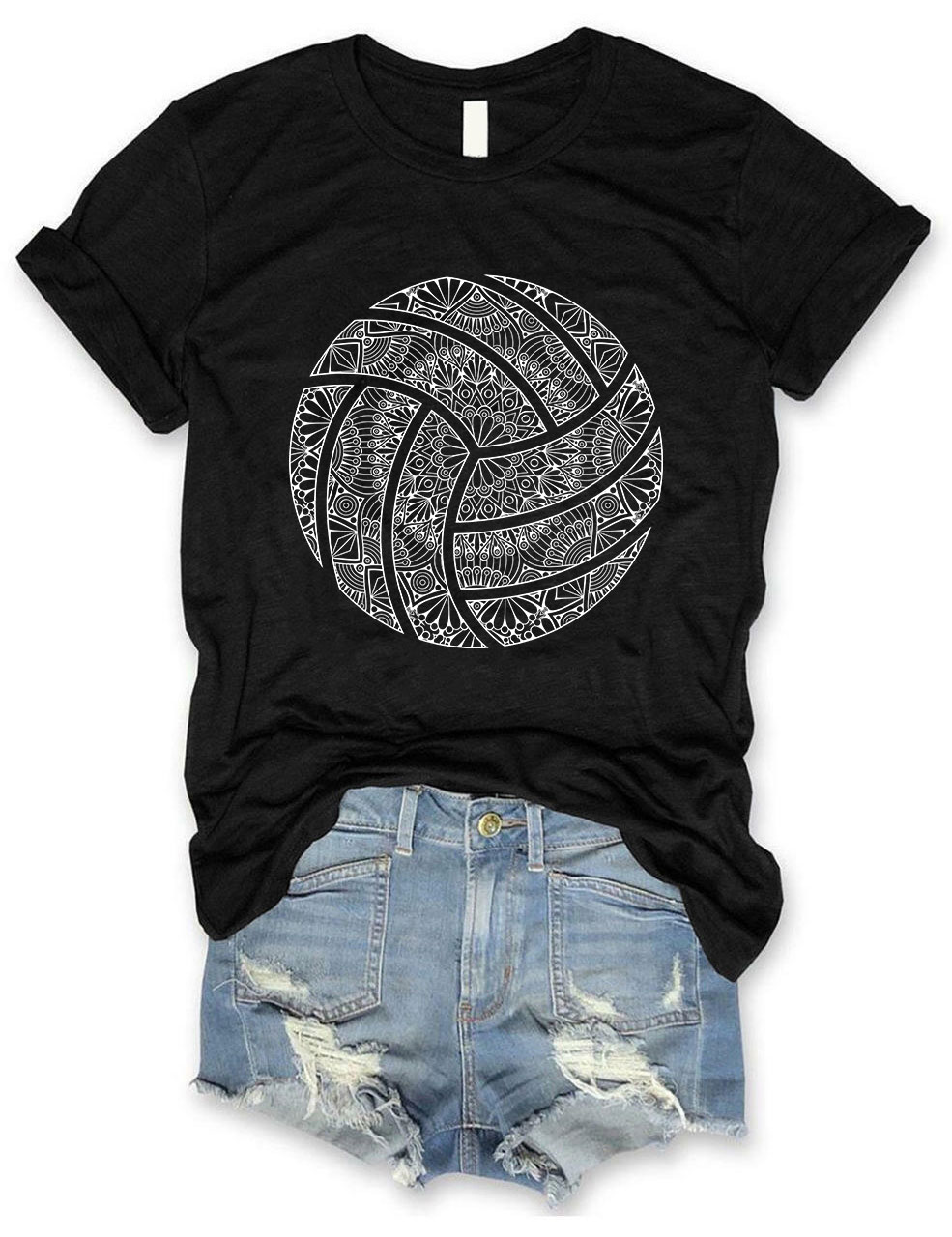 Volleyball Mandala T-shirt
