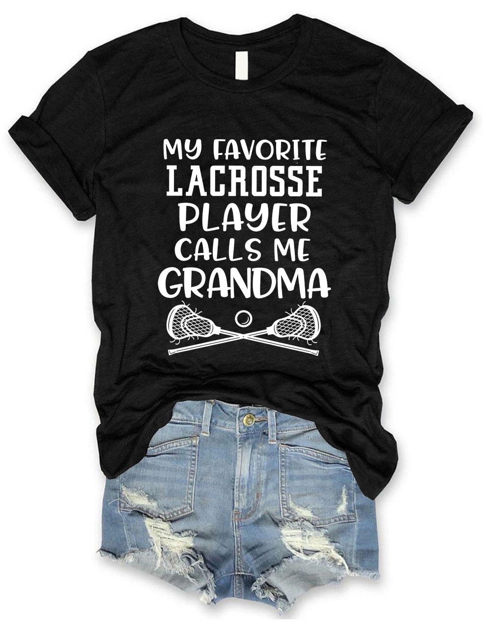 My Favorite Lacrosse Player Calls Me Grandma Grandsons T-shirt