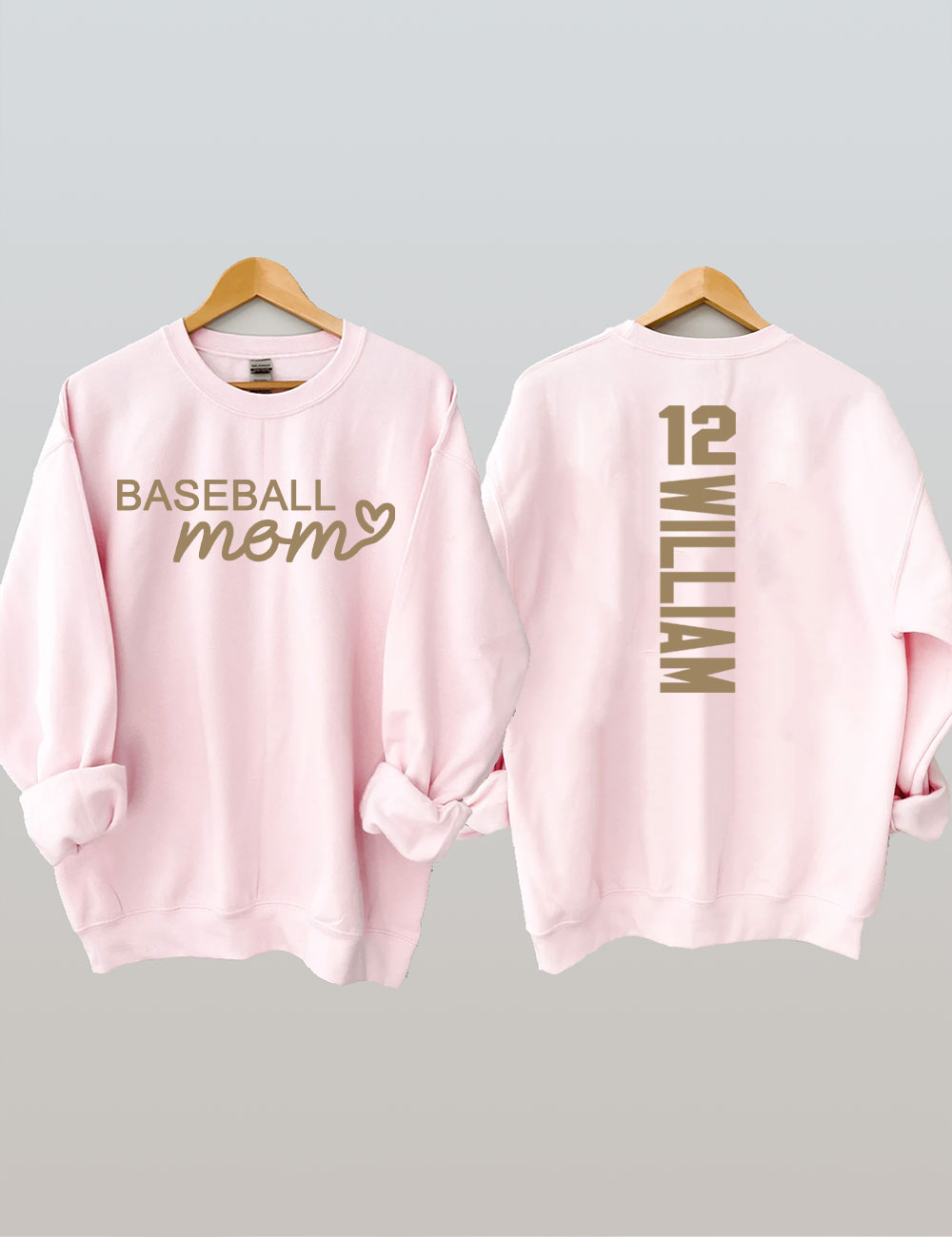 Baseball Mom Customized Sweatshirt