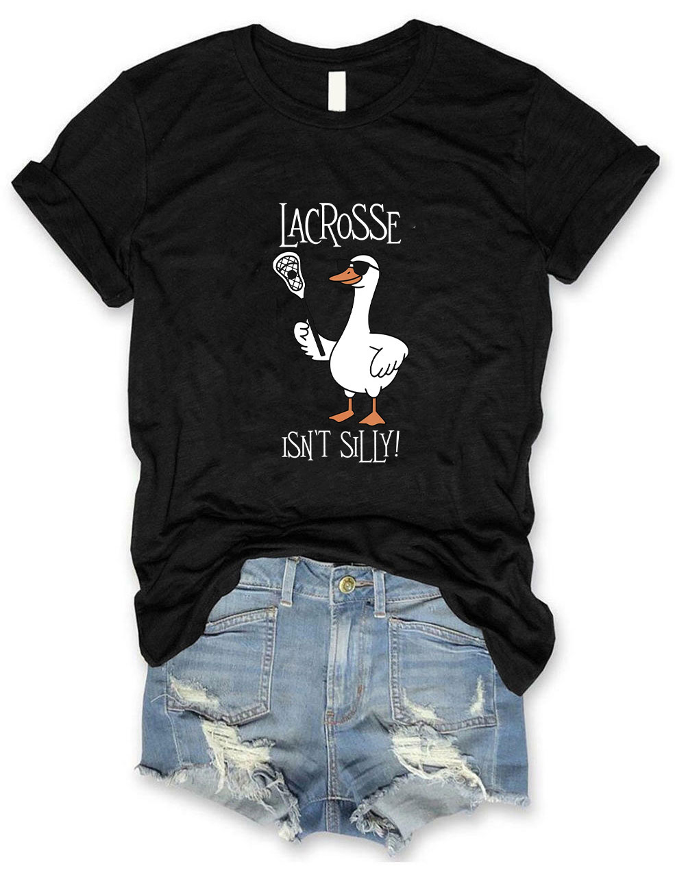 Isn't Silly Cute Lacrosse Funny T-shirt