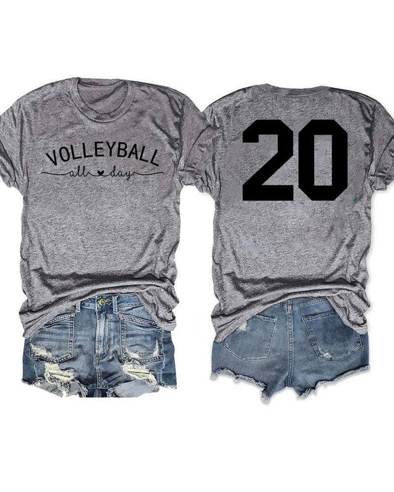 Volleyball All Day Custom T-shirt