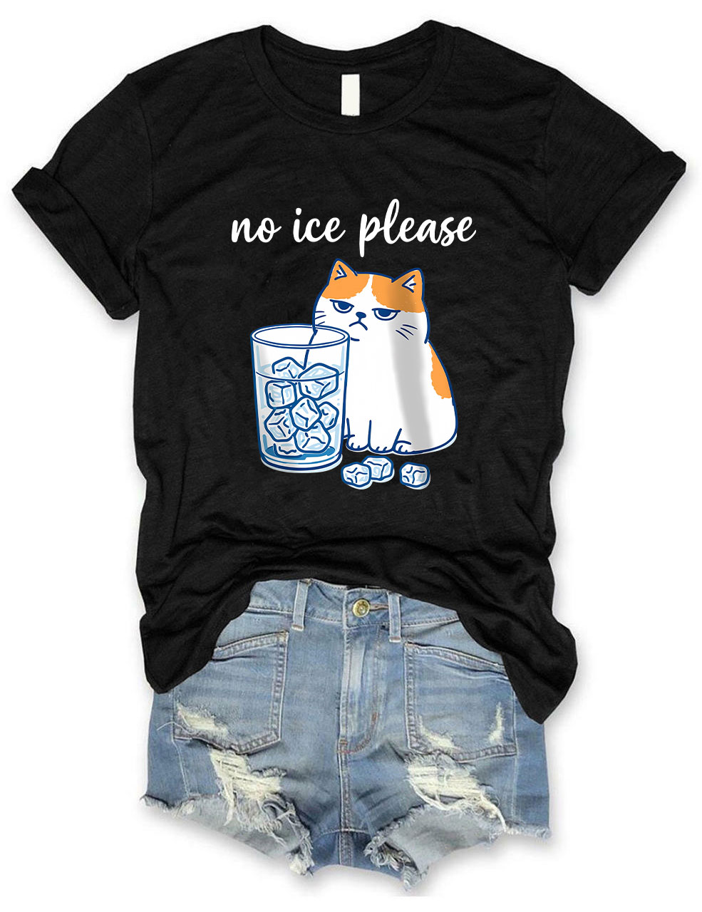 No ICE Please Cat Funny T-Shirt