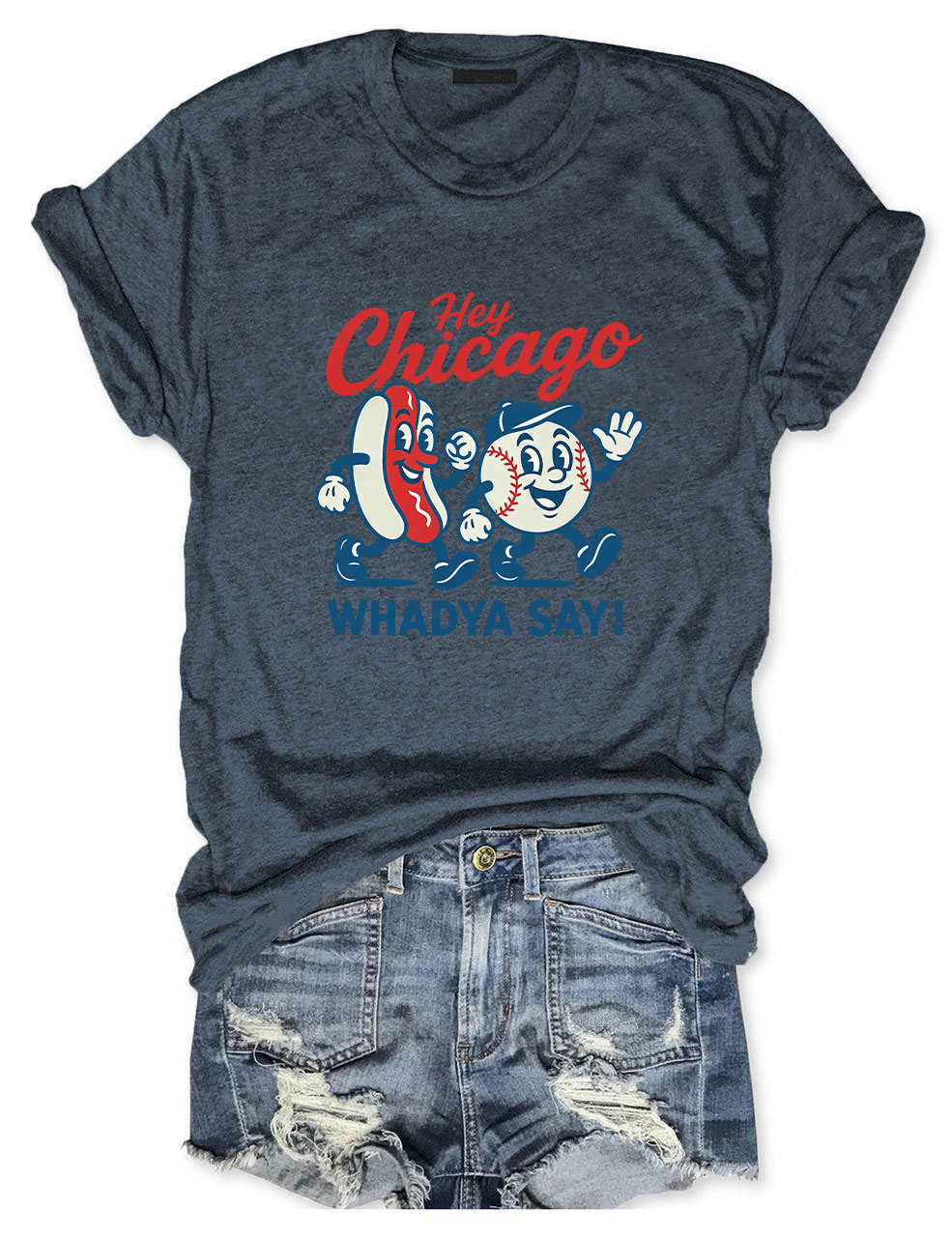 Hey Chicago Funny Baseball T-Shirt