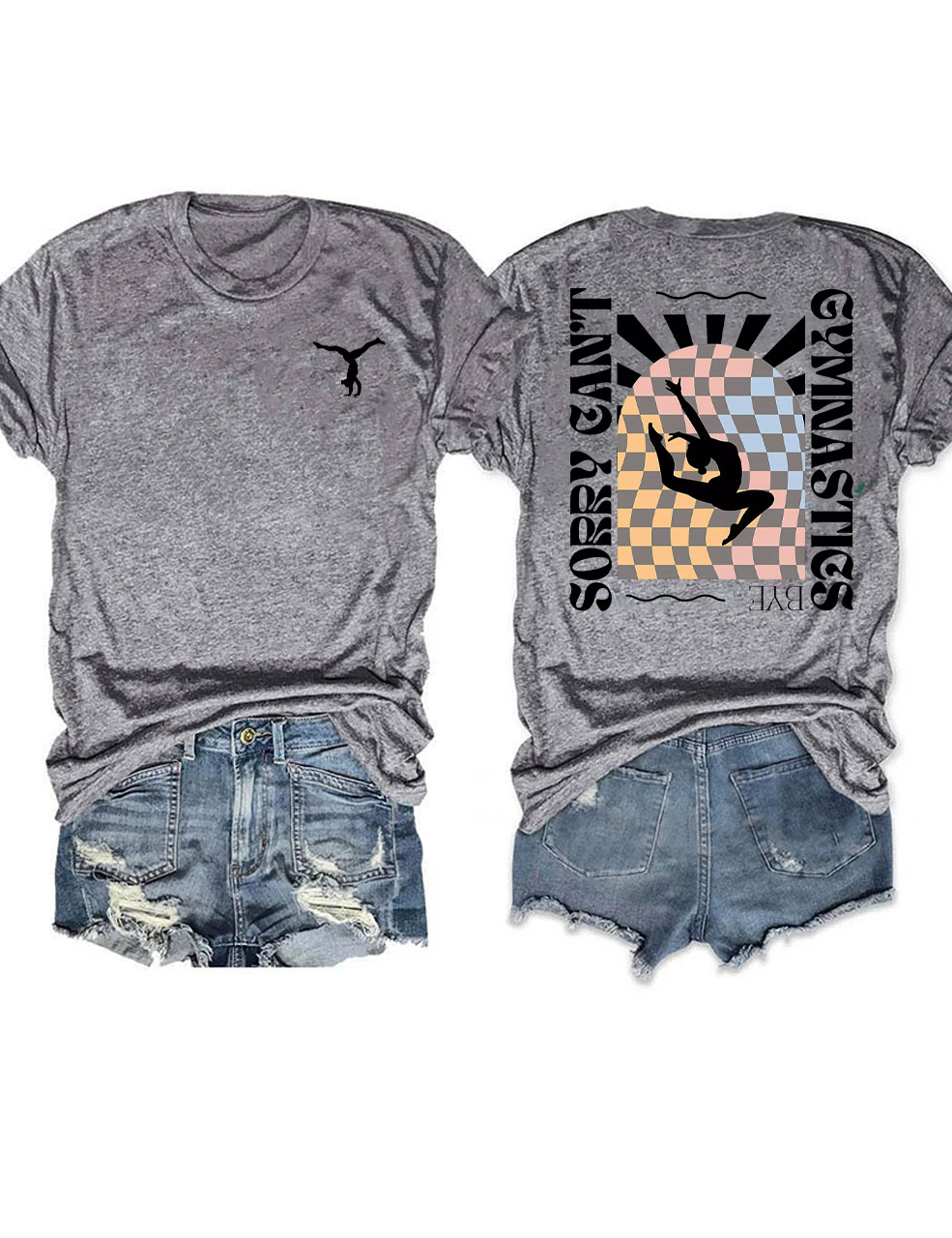 Retro Funny Sorry Can't Gymnastics Bye T-shirt