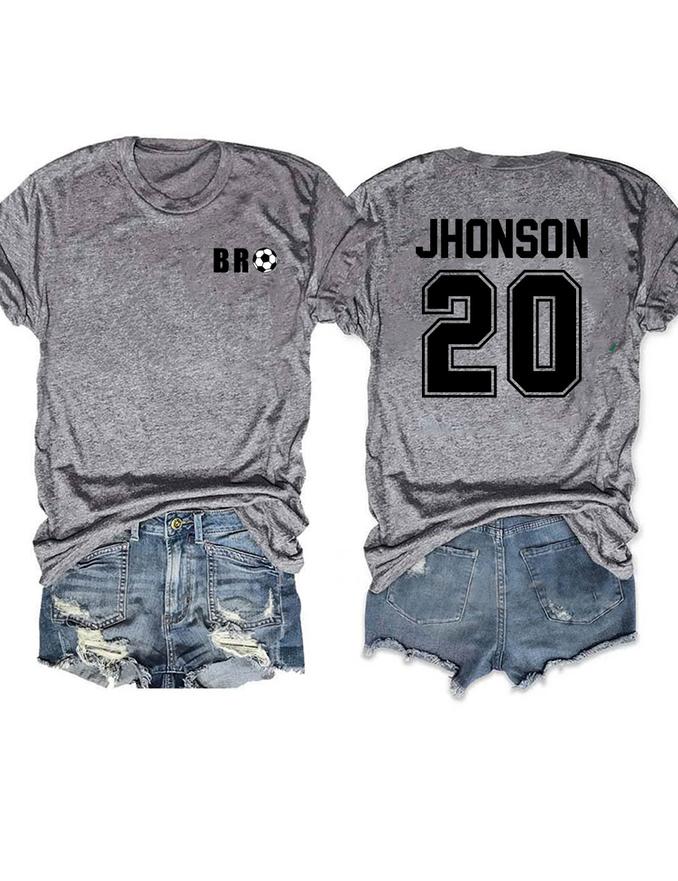 Custom Football Bro T-shirt