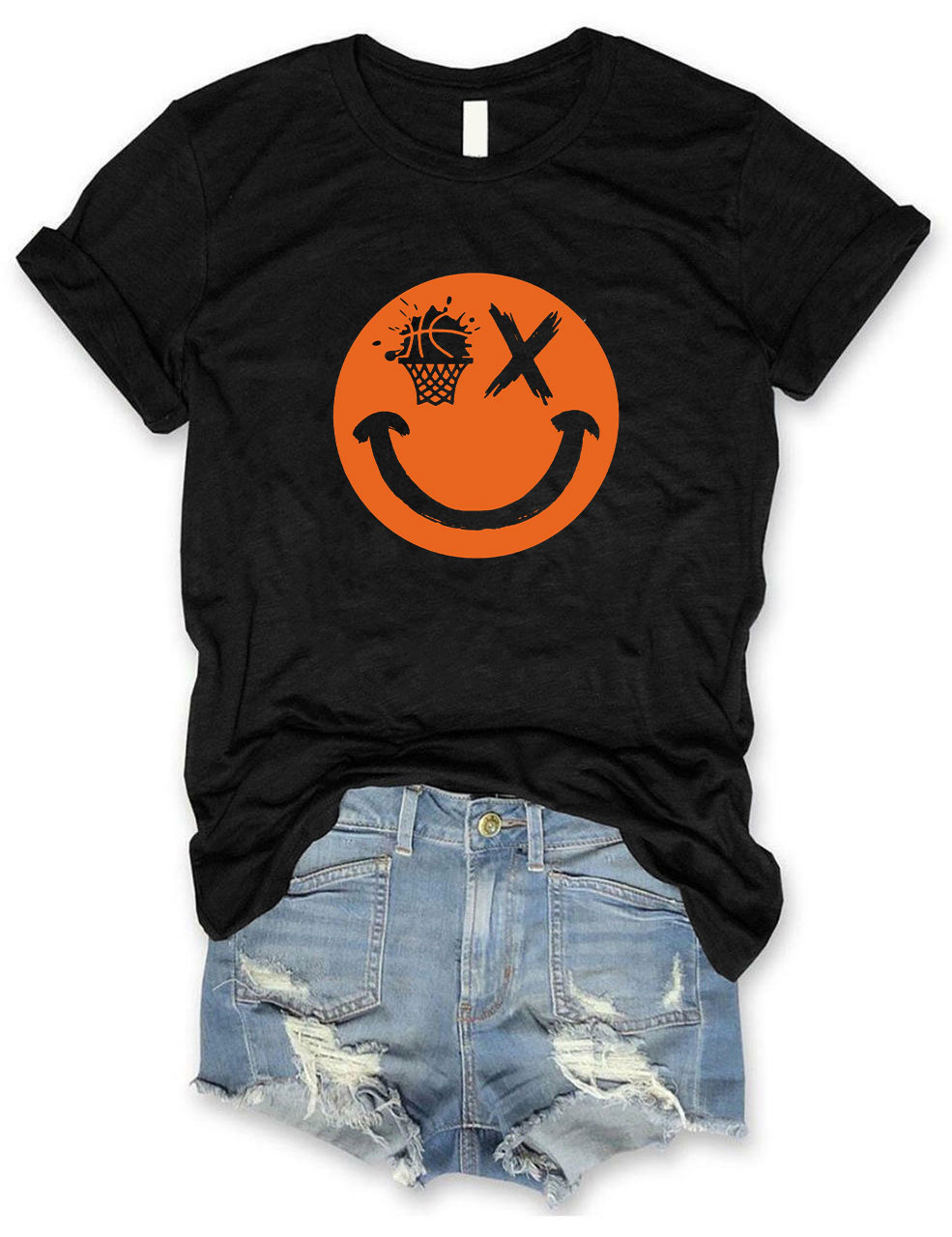 Basketball Smiling face T-shirt