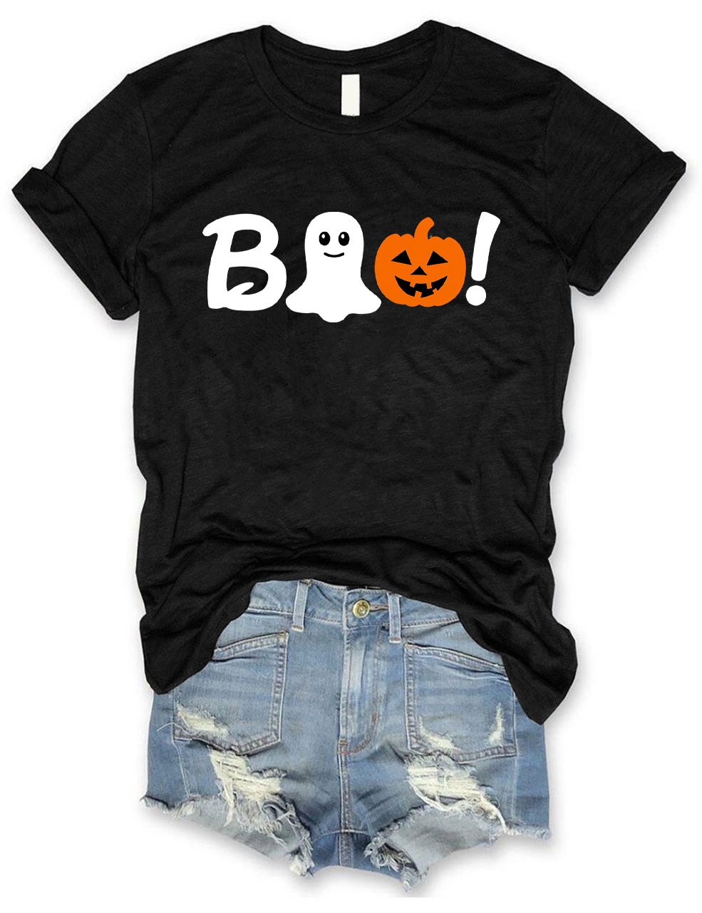 Boo Halloween Ghost Basketball T-shirt