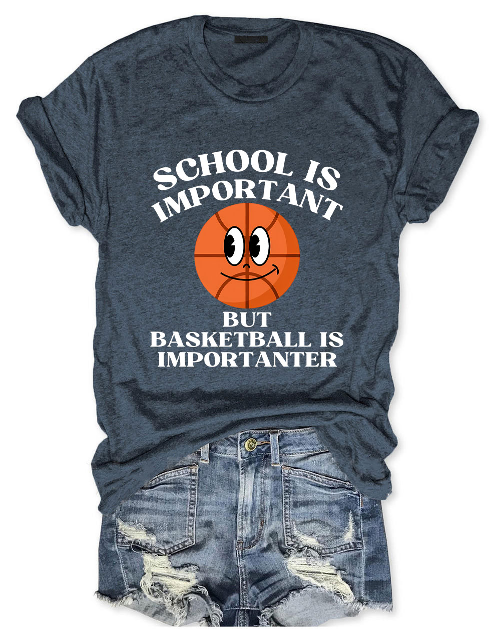 School is Important But Basketball is Importanter T-shirt