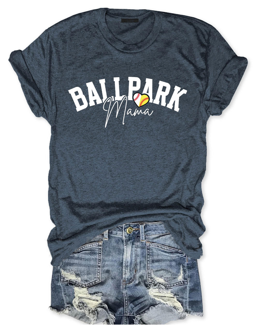 Custom Ballpark Mom T-Shirt