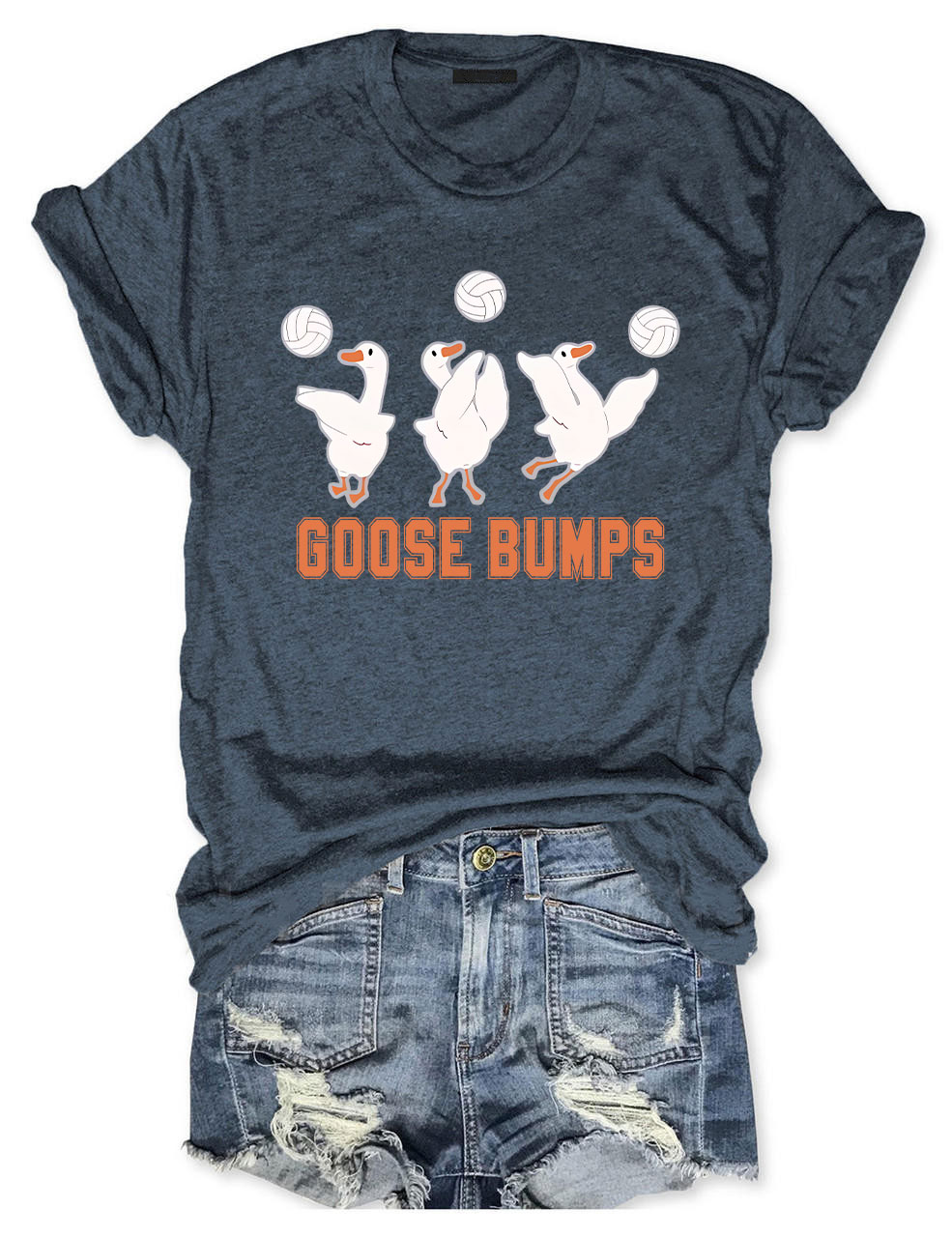 Goose Bumps Funny Volleyball T-shirt