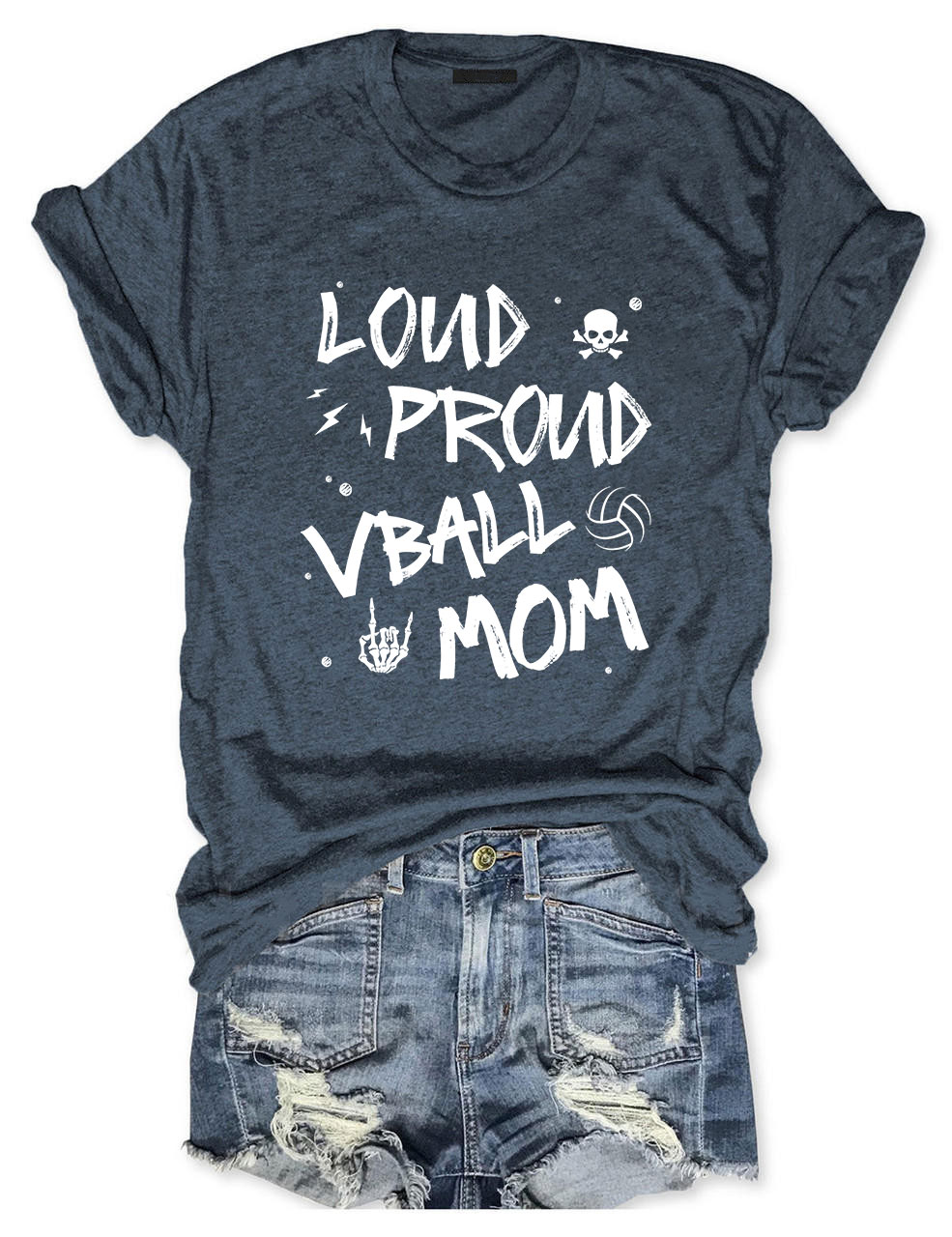 Loud Proud Mom Game Day Volleyball Momma T-shirt