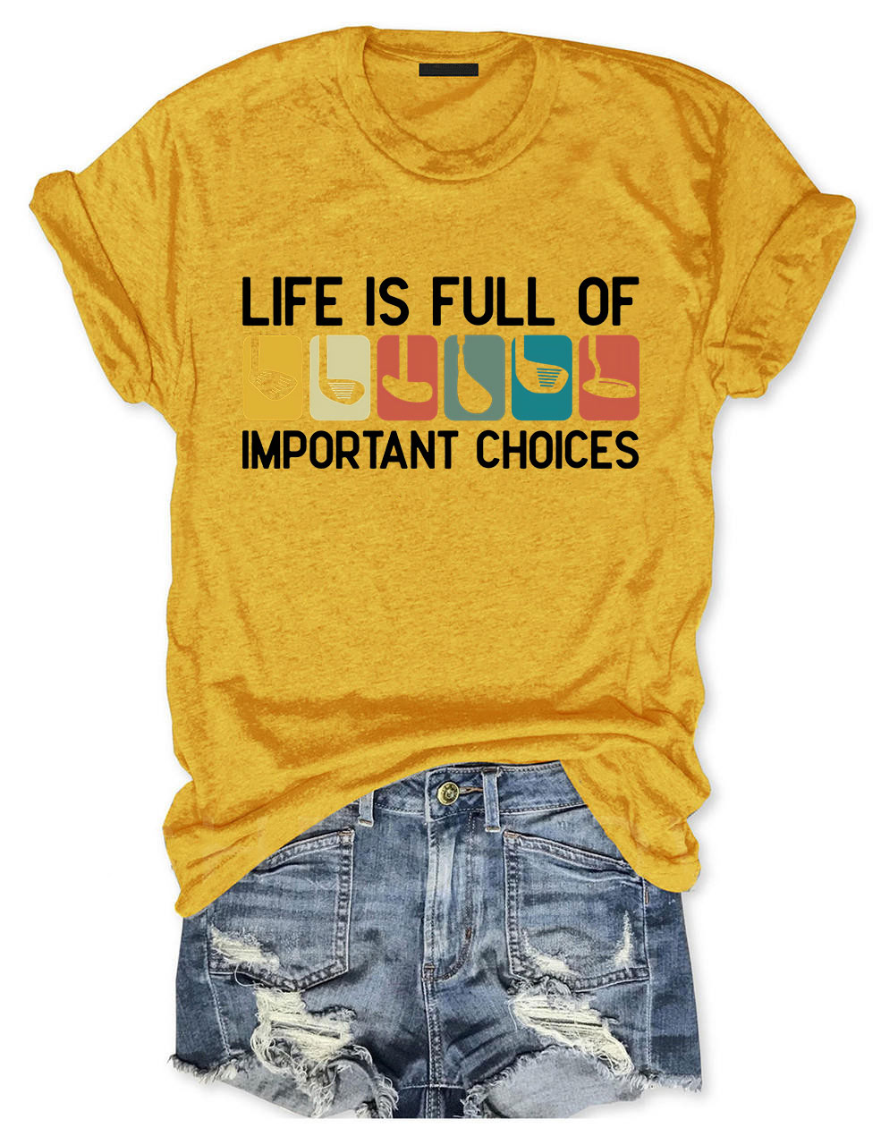 Life Is Full Of Important Choice Funny Golfing T-shirt