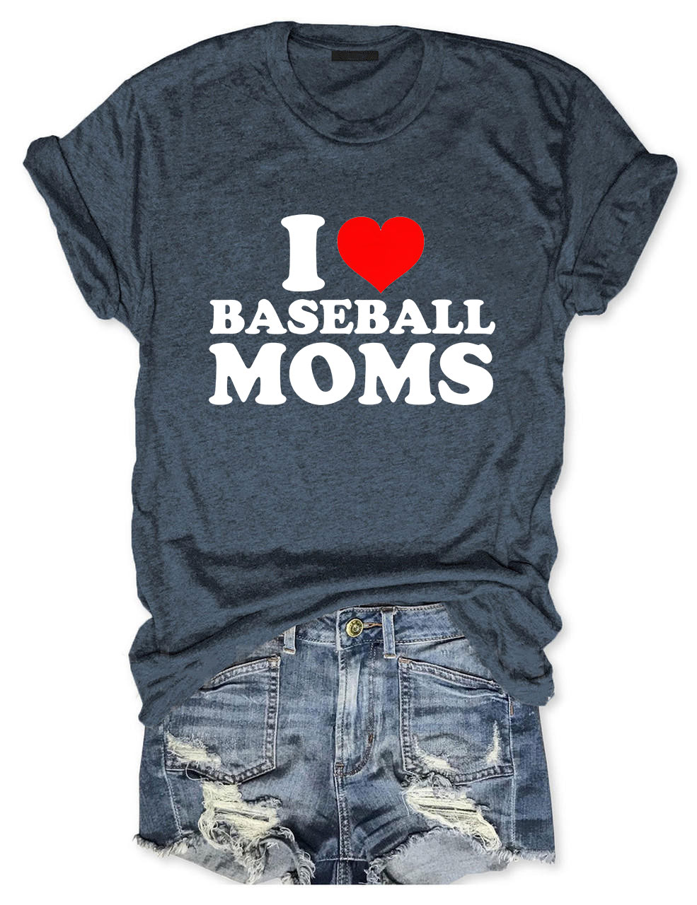 I Love Baseball Moms T-shirt