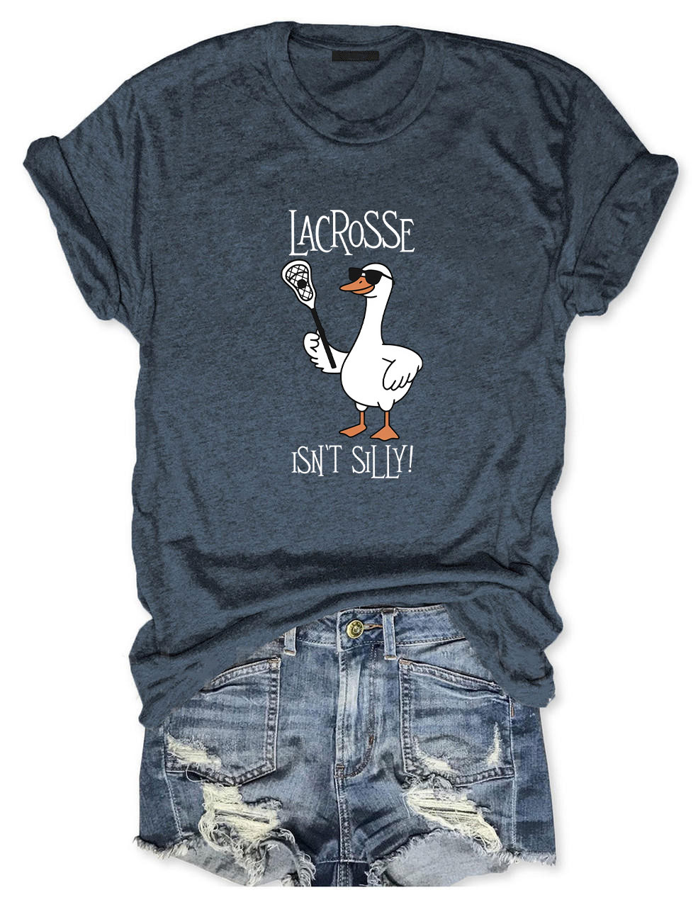 Isn't Silly Cute Lacrosse Funny T-shirt