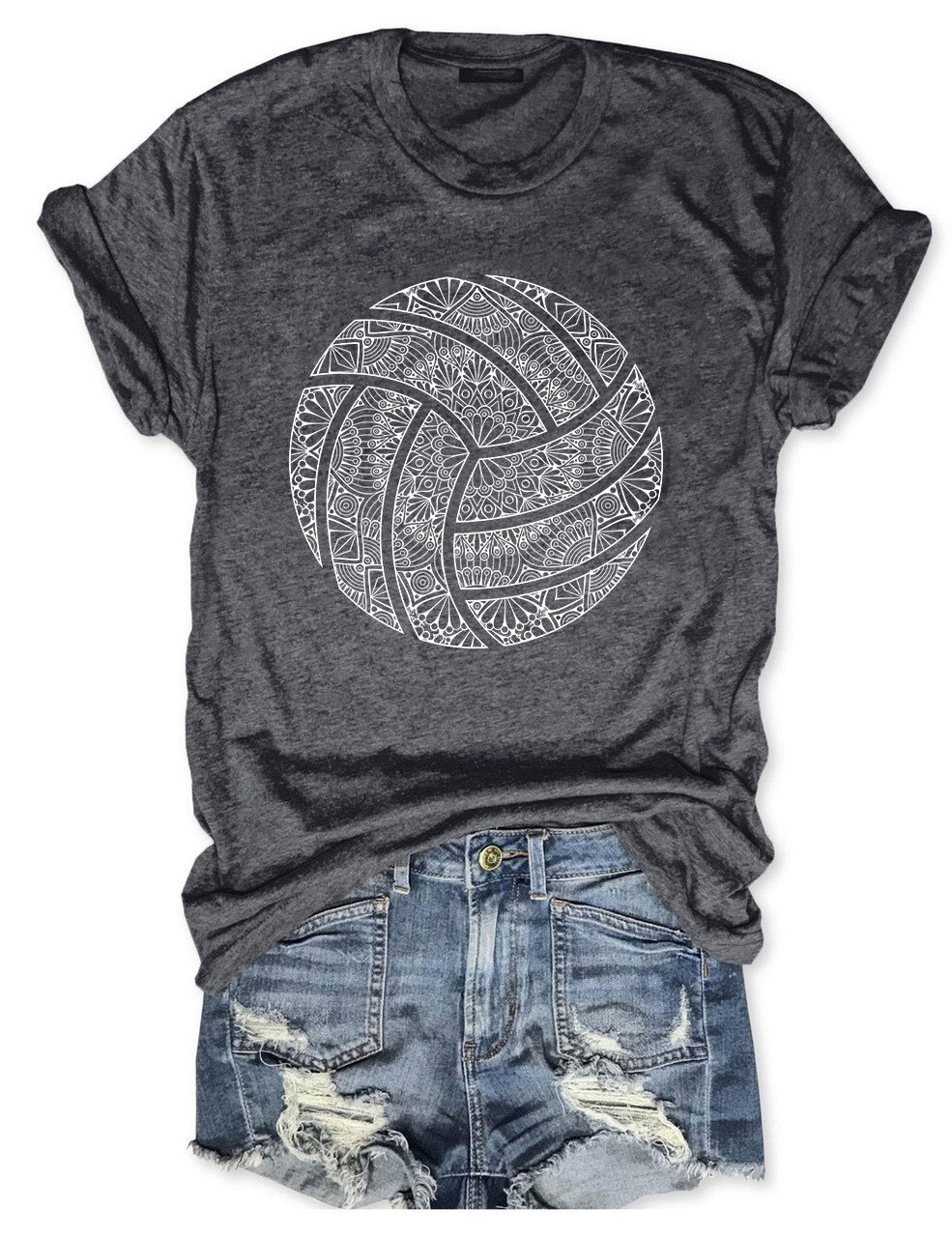 Volleyball Mandala T-shirt