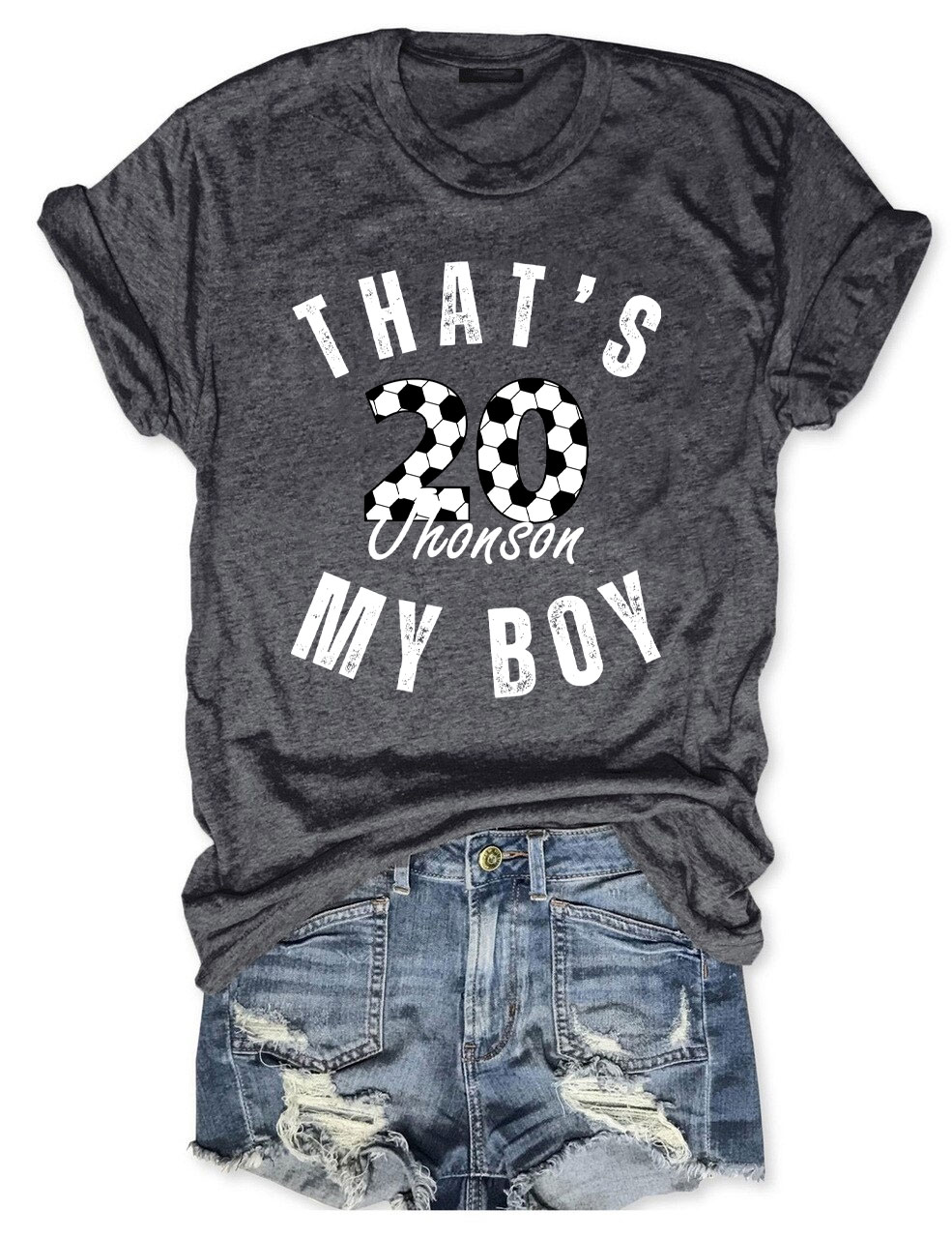 Custom That's My Boy Football T-shirt