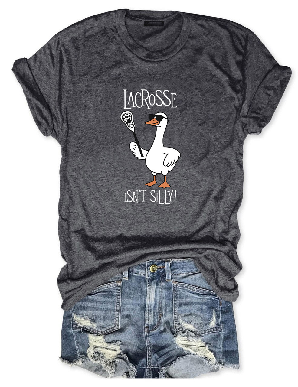 Isn't Silly Cute Lacrosse Funny T-shirt