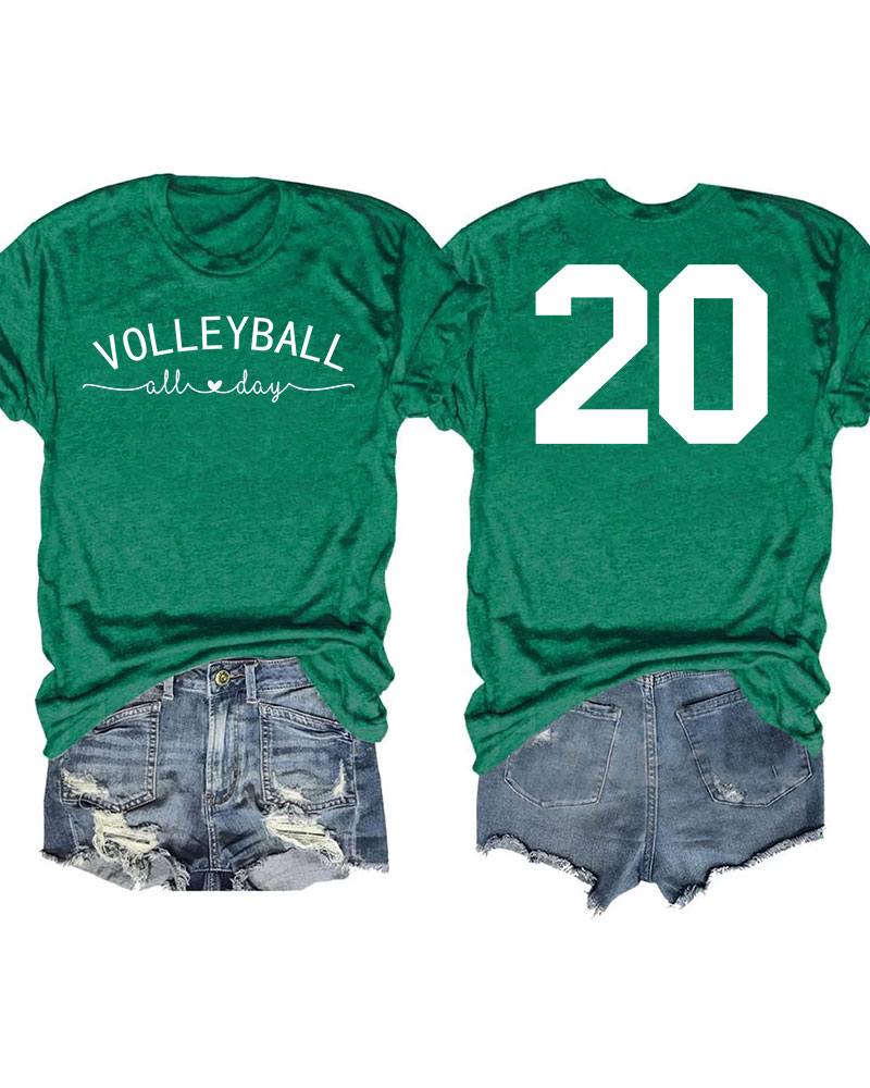 Volleyball All Day Custom T-shirt