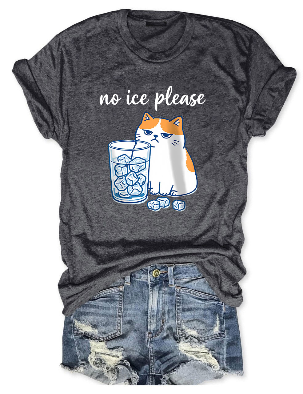 No ICE Please Cat Funny T-Shirt