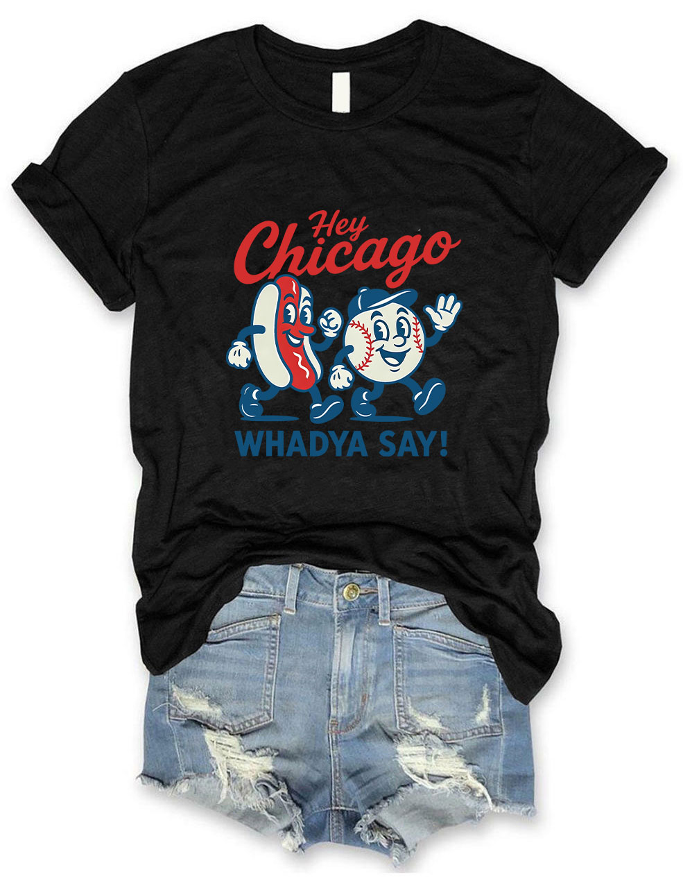 Hey Chicago Funny Baseball T-Shirt