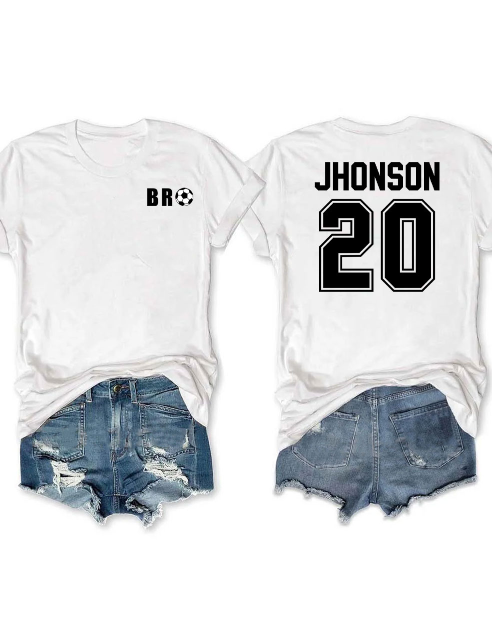 Custom Football Bro T-shirt