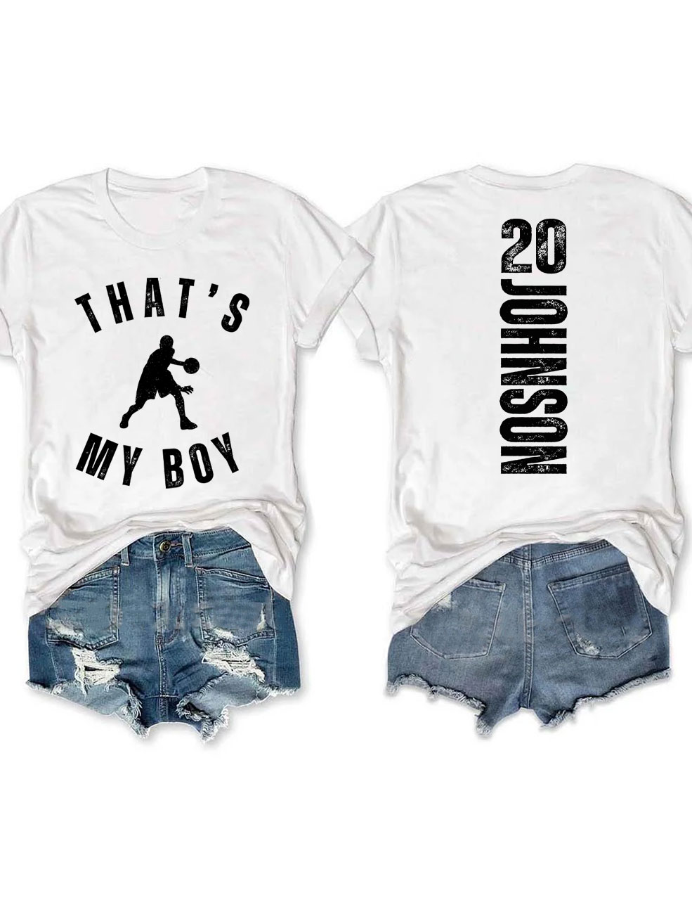 Custom That's My Boy Basketball Mom T-shirt