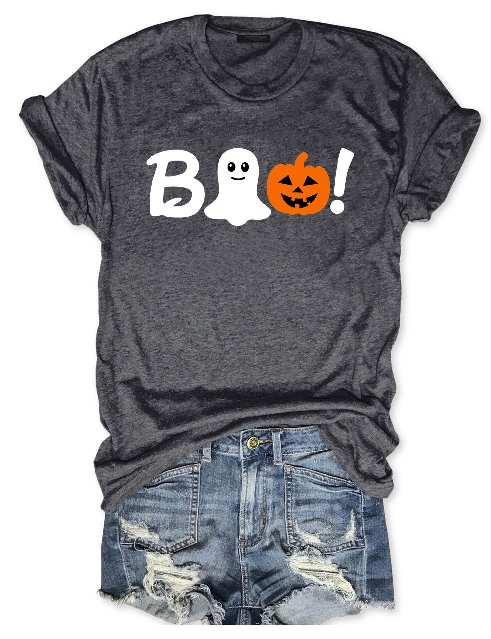 Boo Halloween Ghost Basketball T-shirt