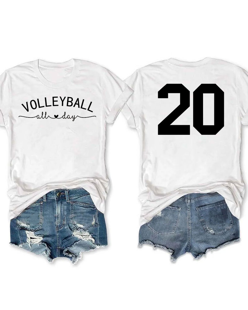 Volleyball All Day Custom T-shirt