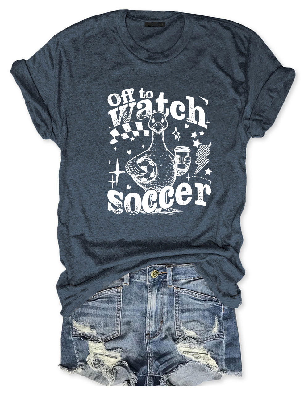 Funny Goose Off To Watch Soccer T-Shirt