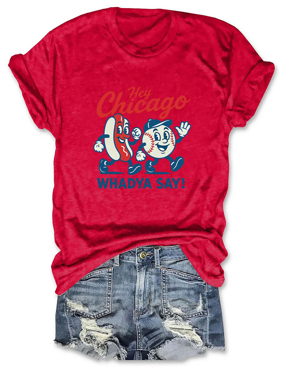 Hey Chicago Funny Baseball T-Shirt