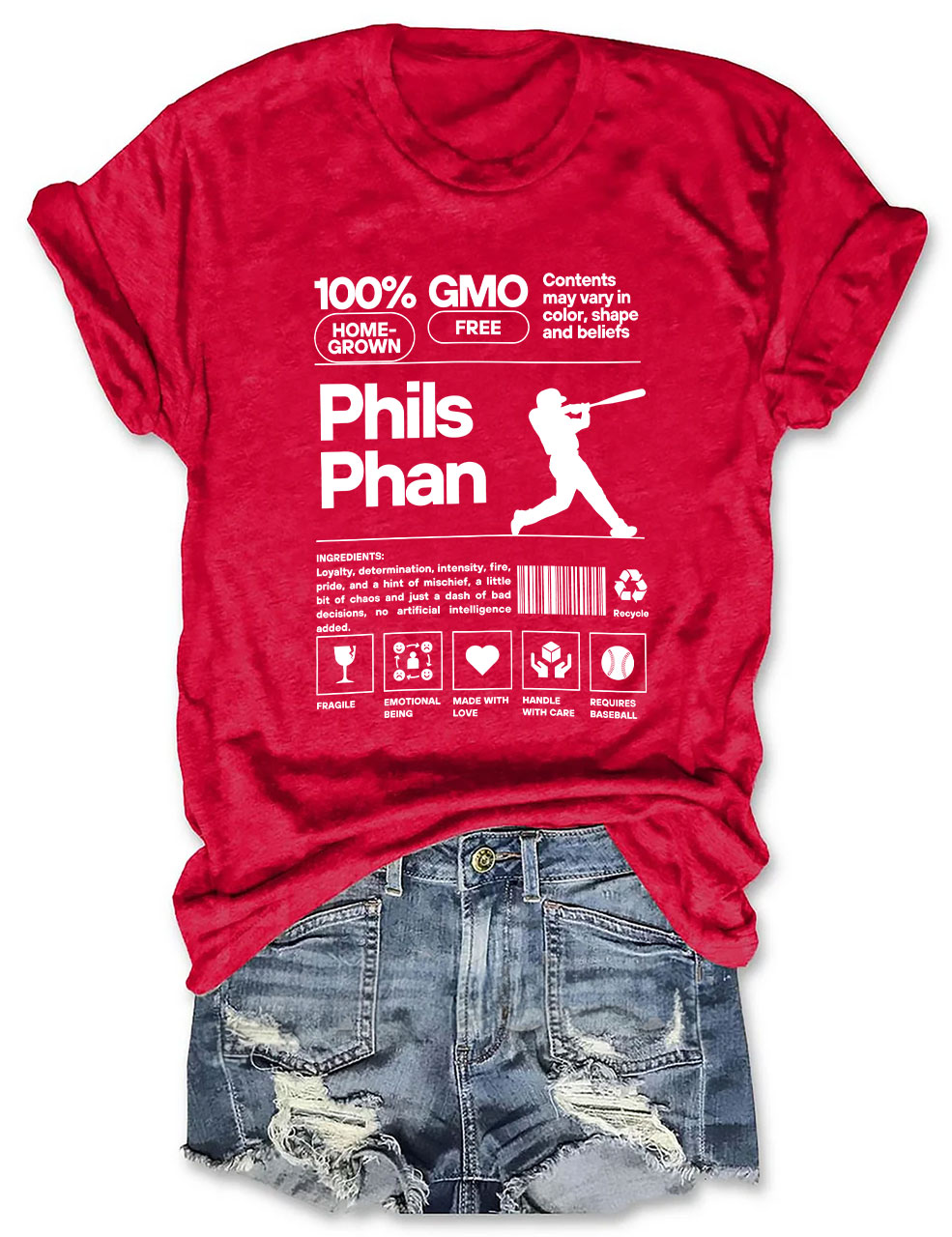 Phillies Phan Baseball T-Shirt
