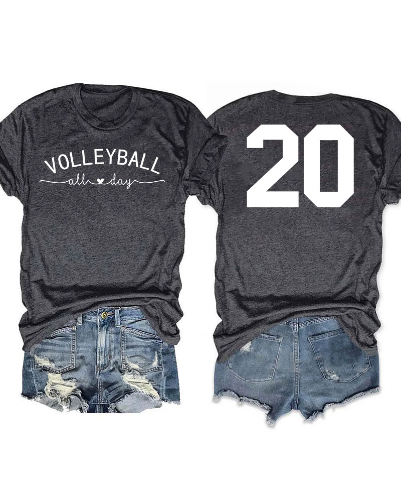 Volleyball All Day Custom T-shirt