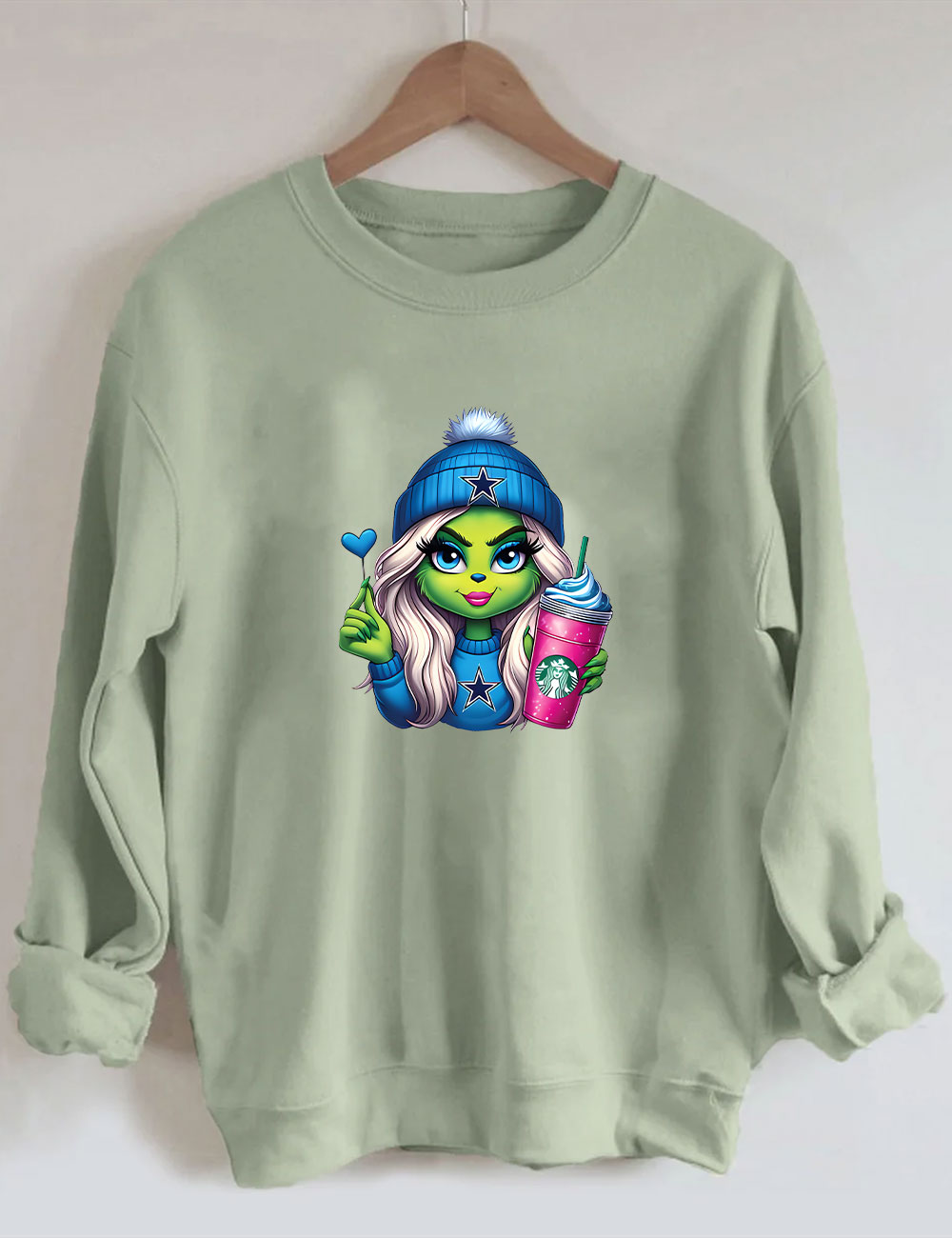 Grinch Cowboys Christmas Sweatshirt