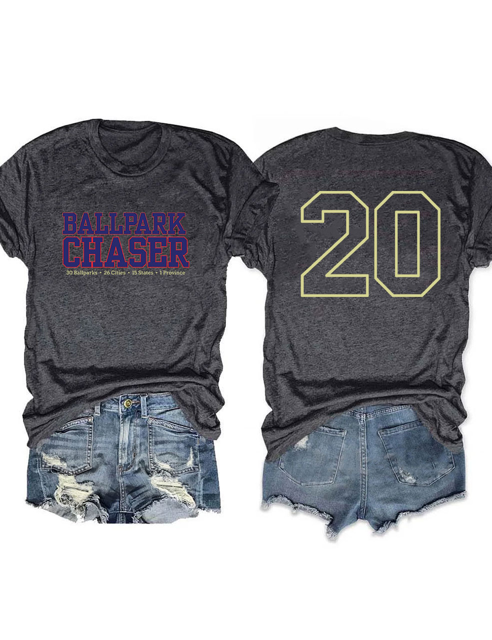 Custom Vibrant Wander Ballpark Baseball T-Shirt