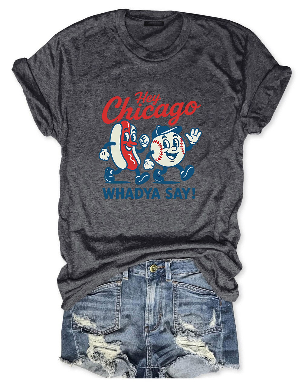 Hey Chicago Funny Baseball T-Shirt
