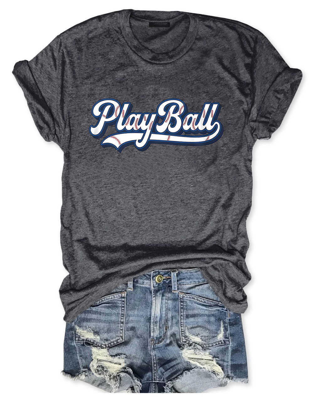 Play Ball Baseball Mom T-Shirt