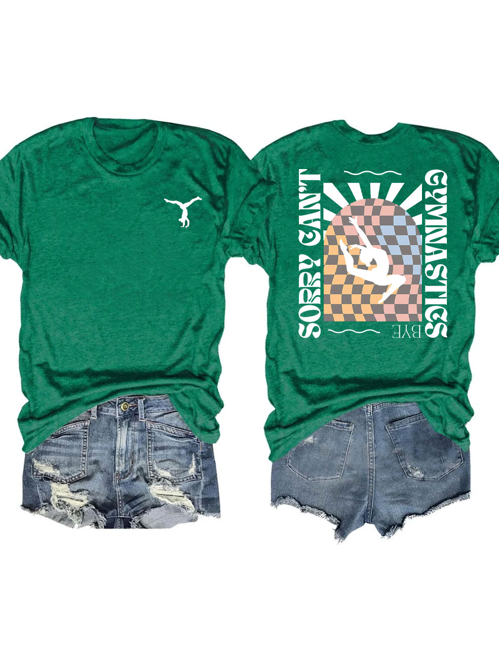 Retro Funny Sorry Can't Gymnastics Bye T-shirt