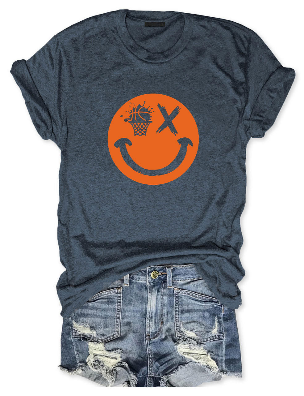 Basketball Smiling face T-shirt