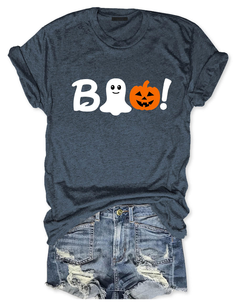 Boo Halloween Ghost Basketball T-shirt