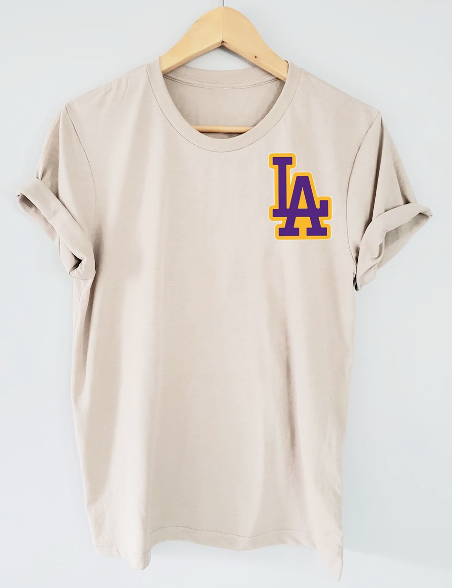 L.A Basketball Custom Number T-shirt