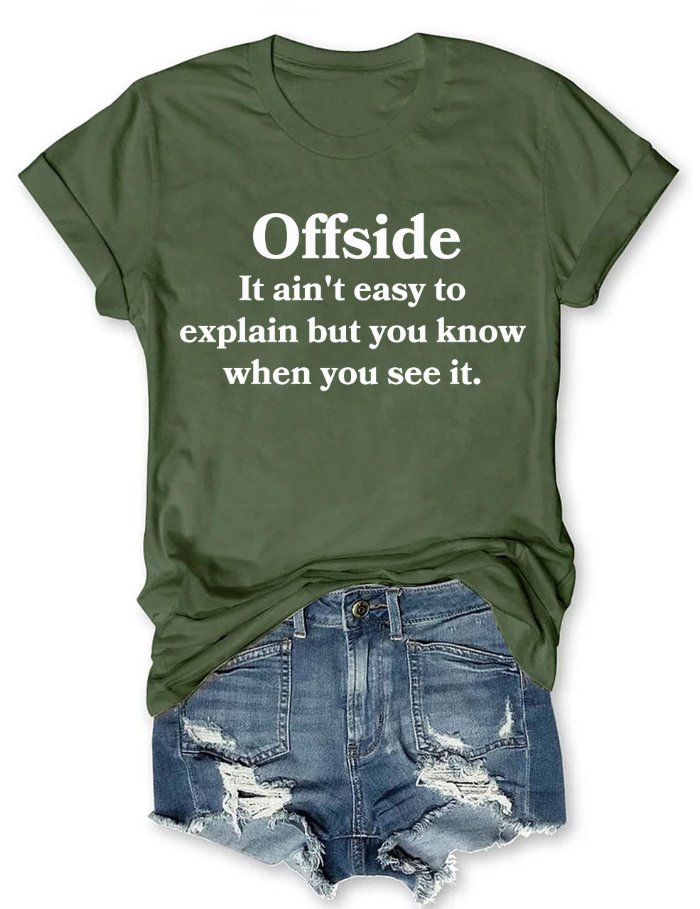 Offside It Ain't Easy To Explain But You Know When You See It Shirts Funny Soccer T-Shirt