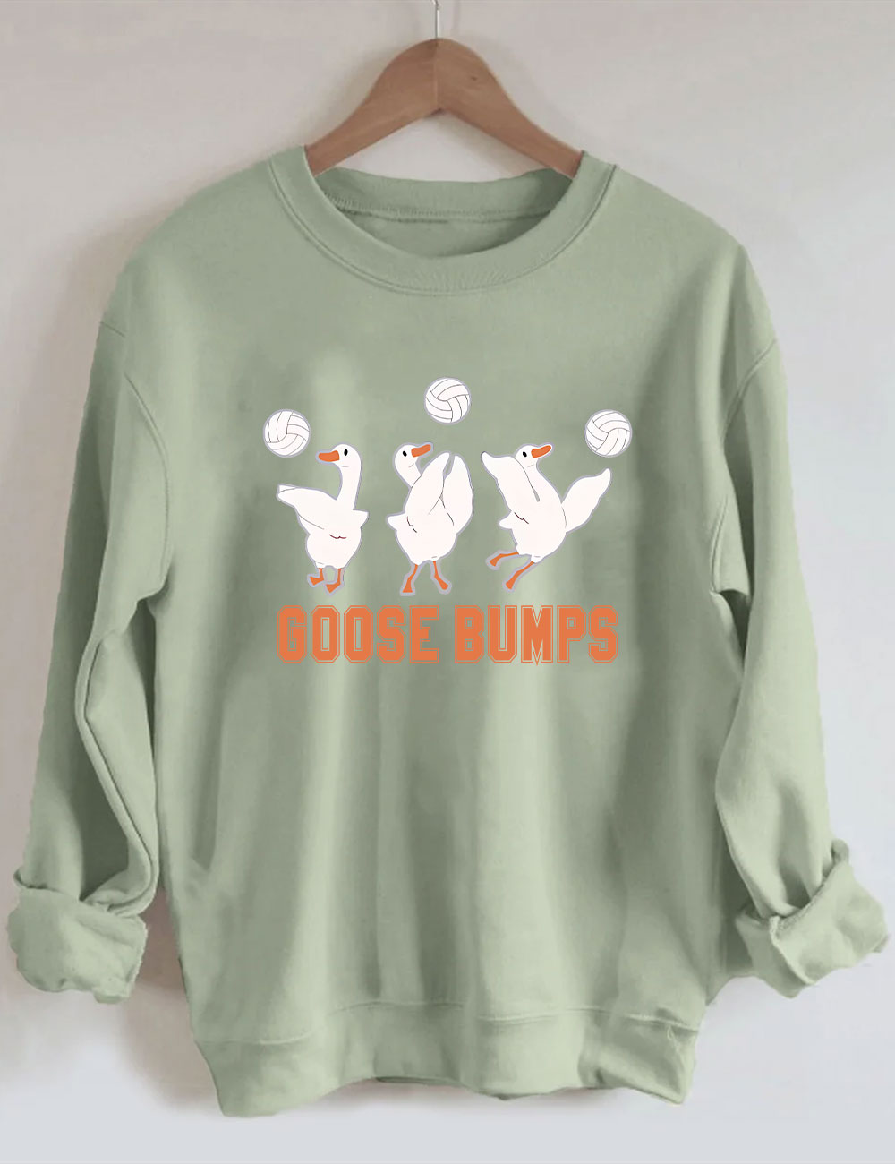 Goose Bumps Funny Volleyball Sweatshirt