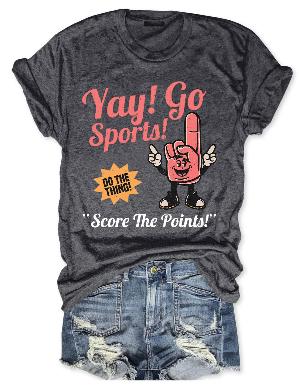 Yay! Go Sport Score The Points! Baseball Player T-Shirt