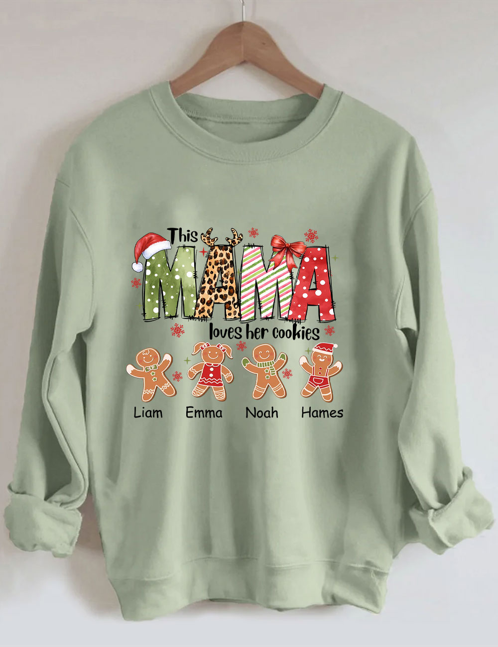 Custom This Mama Loves Her Cookies Christmas Sweatshirt