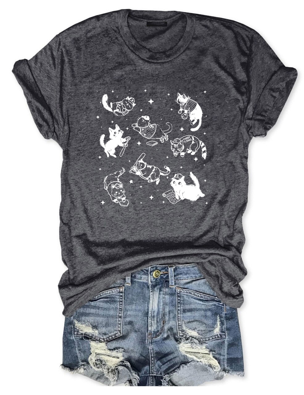 Cute Cat Baseball Funny T-Shirt